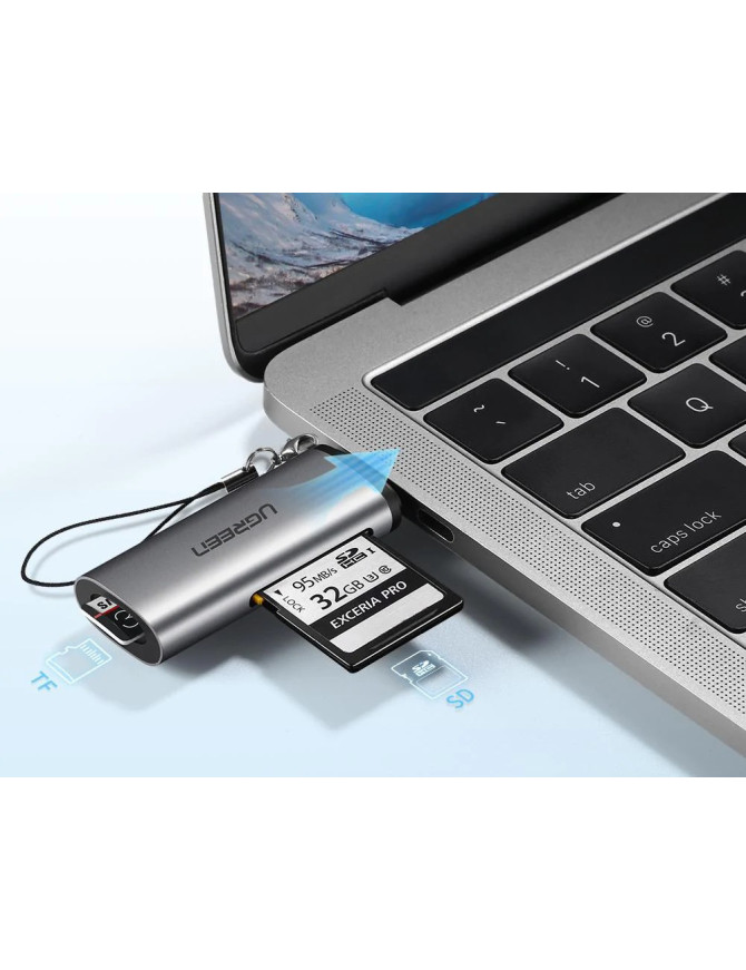 Card Reader UGREEN CM184, USB-C, Gray