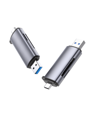 Card reader UGREEN, USB/USB Type-C, Argintiu