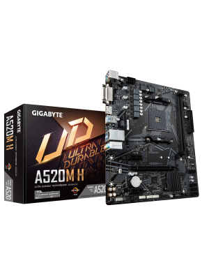 Placa de baza GIGABYTE A520M H, socket AM4, mATX