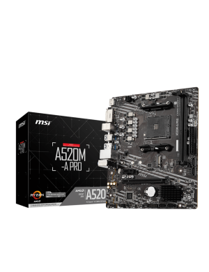 Placa de baza MSI A520M-A PRO, AMD A520, Socket AM4, mATX