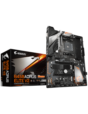 Placa de baza GIGABYTE AORUS ELITE V2 B450, AMD B450, Socket AM4, ATX