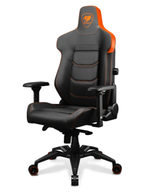 Scaun gaming COUGAR Armor Evo CGR-ARMOR EVO, Piele sintetica, max. 160kg, Negru-Portocaliu