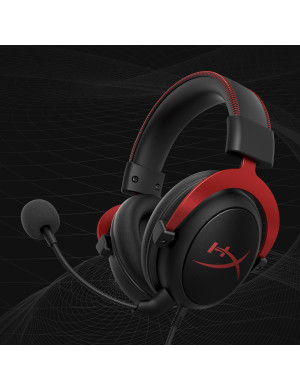 Casti gaming cu microfon HYPERX Cloud II 4P5M0AA, Jack 3.5mm, Black/Red
