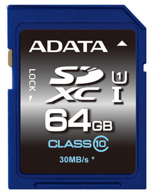 Card de memorie ADATA ASDX64GUICL10-R, SDXC, 64GB