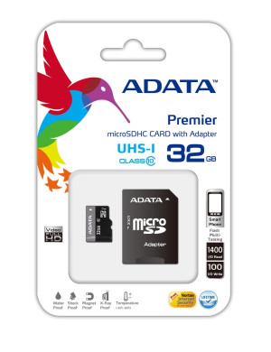 Memorie microSD card 32GB ADATA premier Clasa10 UHS-I + adaptor