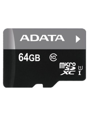 Card de memorie ADATA MICRO-SDXC AUSDX64GUICL10-RA1, 64GB, Premier CL10 + ADAPTOR