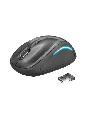 Mouse Wireless TRUST 22333, 1600 DPI, Optic, USB, Black