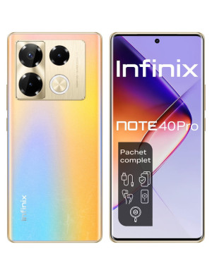 Telefon INFINIX Note 40 Pro, 256GB, 12GB RAM, Titan Gold