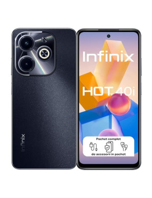 Telefon INFINIX Hot 40i, 256GB, 8GB RAM, Starlit Black