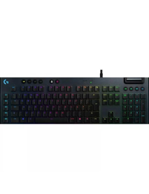 Tastatura gaming cu fir LOGITECH G815 Lightsync GL Clicky, Mecanica, RGB, USB, Black