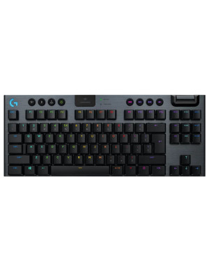 Tastatura gaming wireless LOGITECH G915 TKL Lightspeed 920-009520, Mecanica, USB, Carbon