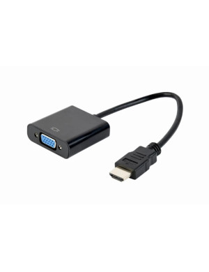 Adaptor GEMBIRD HDMI TATA la VGA MAMA A-HDMI-VGA-04, Negru