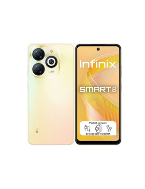 Telefon INFINIX Smart 8, 64GB, 3GB RAM, Shiny Gold
