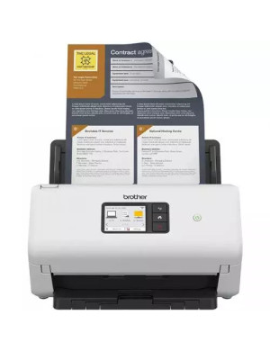 Scanner BROTHER ADS-4500W, Duplex, A4, USB, Alb