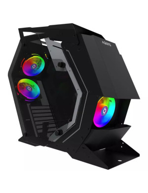 Carcasa PC AQIRYS Pollux, Fara sursa, ARGB, Black