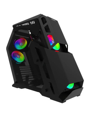 Carcasa PC AQIRYS Procyon, Fara sursa, ARGB, Black