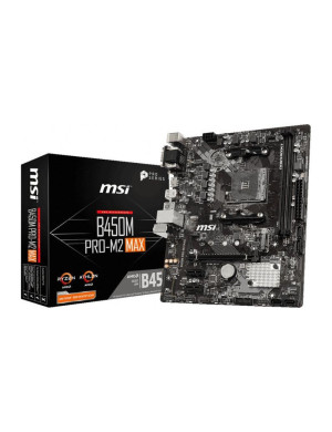 MSI Main Board Desktop B450 (SAM4, 2xDDR4, 1xPCI-Ex16, 2xPCI-Ex1, USB3.2, USB2.0, 4xSATA III, M.2, Raid, VGA, DVI-D, HDMI, GLAN)