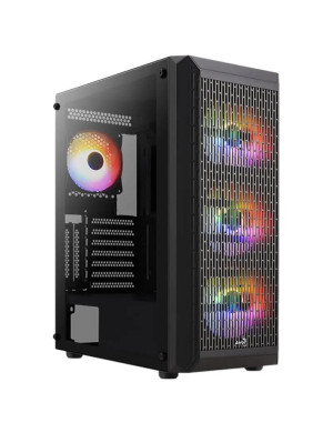 Carcasa AEROCOOL Beam V2 RGB, Fara sursa, neagra
