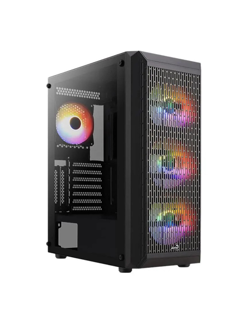 Carcasa AEROCOOL Beam V2 RGB, Fara sursa, neagra