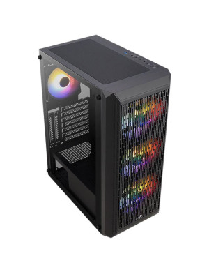 Carcasa AEROCOOL Beam V2 RGB, Fara sursa, neagra