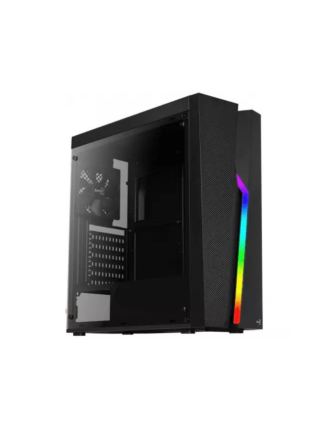 Carcasa PC AEROCOOL Bolt, Fara sursa, RGB, Black