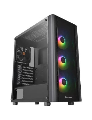 Carcasa THERMALTAKE V250, MiddleTower, panou sticla securizata, ARGB, negru