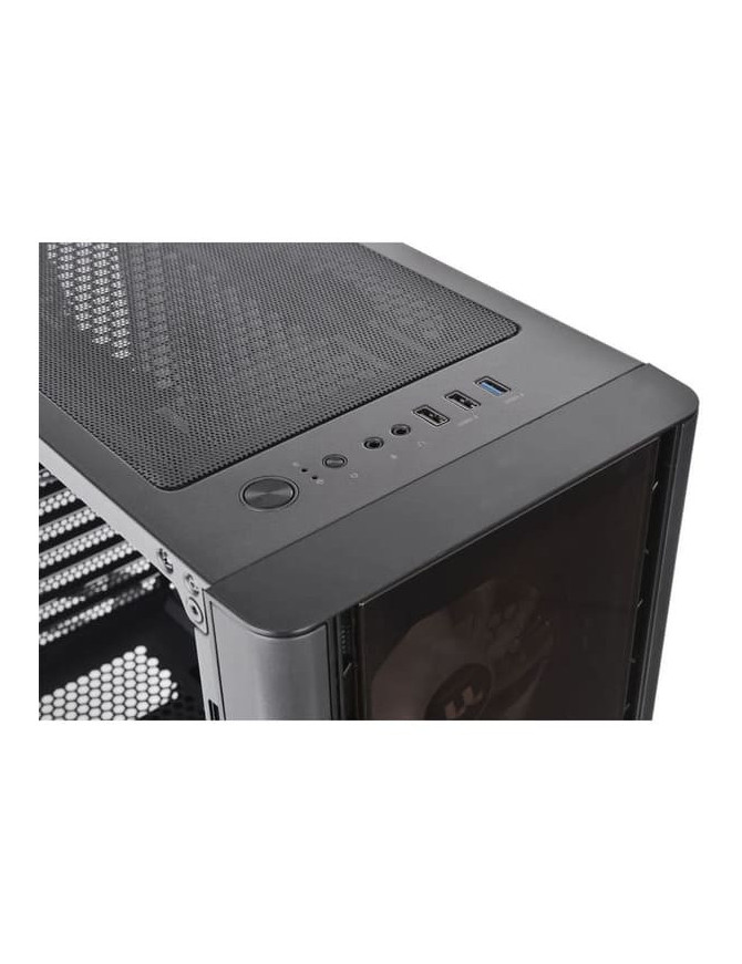 Carcasa THERMALTAKE V250, MiddleTower, panou sticla securizata, ARGB, negru
