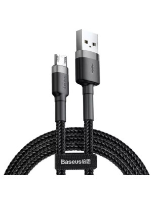 Cablu BASEUS Cafule CAMKLF-BG1, USB - microUSB, 2.4A, 1m, negru