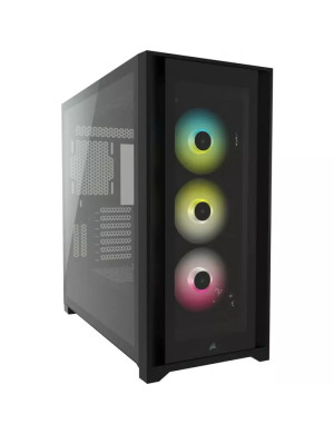 Carcasa PC CORSAIR iCUE 5000X, Fara sursa, RGB, Black