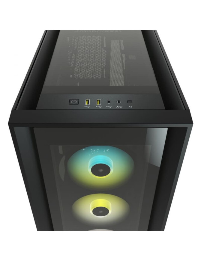 Carcasa PC CORSAIR iCUE 5000X, Fara sursa, RGB, Black