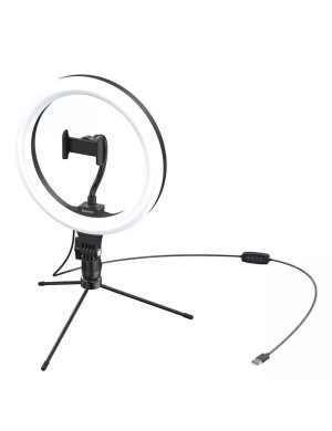 Lampa circulara cu trepied BASEUS CRZB10-A01, 15 W, diametru 25 cm, USB, negru