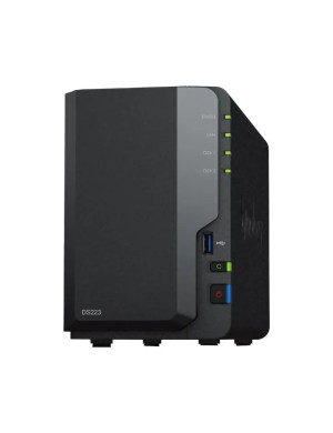 NAS SYNOLOGY DiskStation DS223, Realtek RTD1619B, 2GB RAM, 2 Unitati de stocare suportate, Black