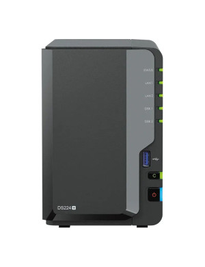 NAS SYNOLOGY DiskStation DS224+_B2, Quad-Core Intel Celeron J4125, 2GB RAM, 2 Unitati de stocare suportate, Black