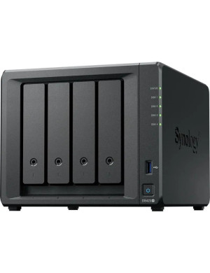 NAS SYNOLOGY DiskStation DS423+, Intel Celeron J4125 Quad-Core, 2GB RAM, 4 Unitati de stocare suportate, Black