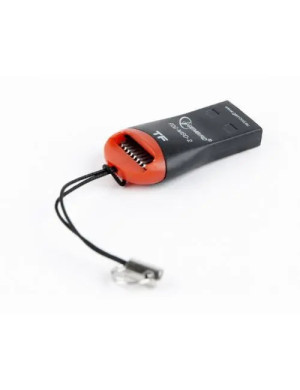 Card Reader Gembird FD2-MSD-3, MicroSD, Black-Orange