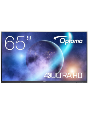Display interactiv OPTOMA 5652RK H1F0C0CBW101, 4K 65", 20 Puncte Atingere, Procesor Quad Core A73, Stocare 32GB, 4GB RAM, Androi