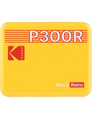 Imprimanta Termica KODAK Mini 3 Retro P300R, Color, Bluetooth, Galben