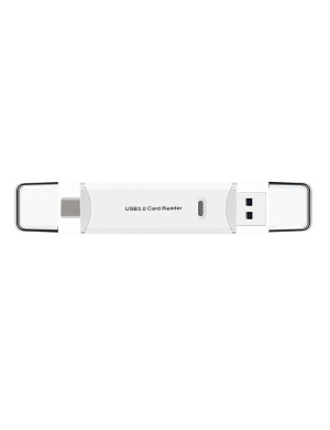 Cititor de carduri PLATINET OPMCRTCUB, USB 3.0/Type C, Alb