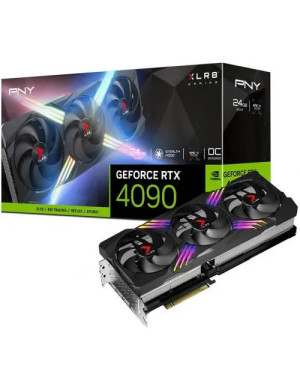 Placa video PNY nVidia GeForce RTX 4090 XLR8 VERTO EPIC-X RGB Triple Fan OC, 24GB, GDDR6X, 384-bit