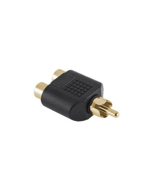 Adaptor OEM RCA Tata la 2 x RCA Mama, Negru
