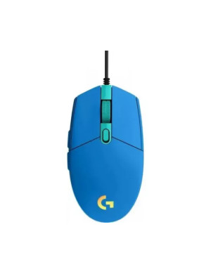 Mouse gaming cu fir LOGITECH G102 Lightsync 910-005801, 8000 DPI, Optic, USB, Blue