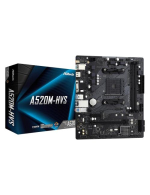 Placa de baza ASROCK A520M-HVS, AMD A520, Socket AM4, mATX
