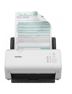 Scanner BROTHER ADS-4300N, Duplex, A4, USB, Alb