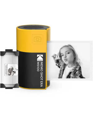 2-in-1 Camera foto instant si Imprimanta Termica KODAK Mini 1 Era MS100, Bluetooth, Galben/Negru