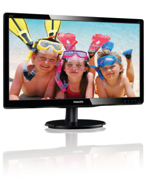 Monitor LED PHILIPS 223V5LHSB2, 21.5", Full HD, 76Hz, Negru