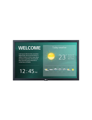 Monitor LED Portabil LG 22SM3G-B, 21.5" Full HD, Touchscreen, 14ms, 60 Hz, Black