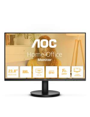 Monitor LED AOC 24B3HMA2, 23.8" Full HD, VA, 100Hz, 1 ms, Black