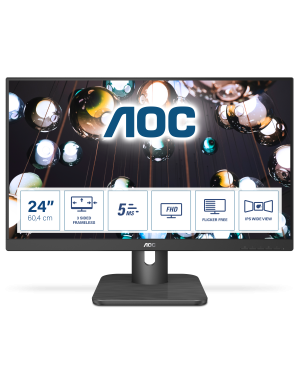 Monitor LED AOC 24E1Q, 23.8" Full HD, 60Hz, 5ms, Black
