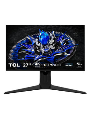 Monitor Gaming LED TCL 27R83U, 27" UHD, 1ms, 160 Hz, White/Black